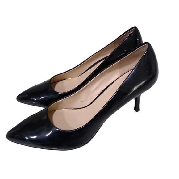 🌟2/$15🌟[H149] Nine West Black Pointy Heels, Size 7 - Picture 1 of 7